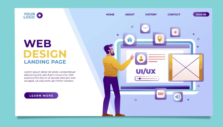 flat design web development services